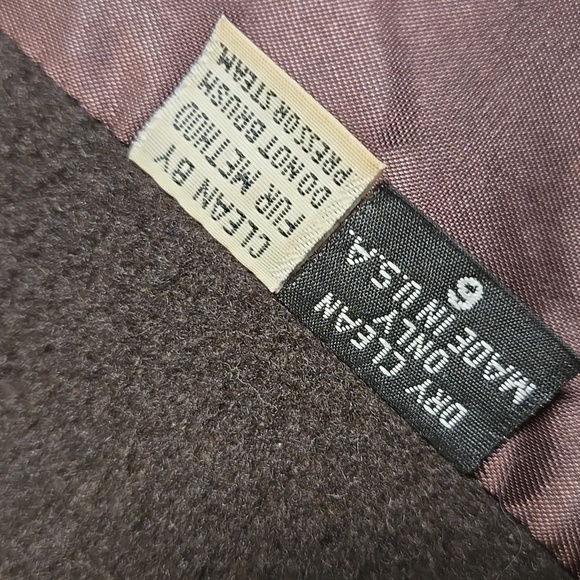 Steve By Searle Cashmere Blend Coat Trench With Fox Collar Cuffs Size 6 Brown - Picture 8 of 11